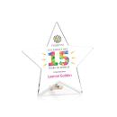 Polaris Full Color Gold Star Acrylic Award