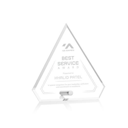 Awards and Trophies - Acrylic Awards - Polaris Silver Diamond Acrylic Award