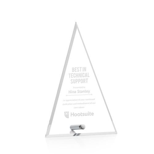 Awards and Trophies - Acrylic Awards - Polaris Tower Silver Towers Acrylic Award
