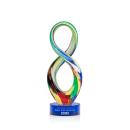 Duarte Blue on Stanrich Base Unique Glass Award