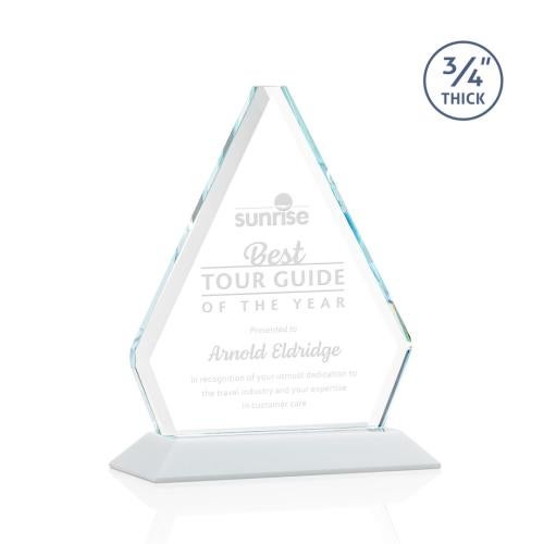 Awards and Trophies - Crystal Awards - Fyreside White Diamond Crystal Award