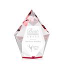 Devron Red Polygon Crystal Award