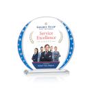Mystique Circle Full Color Star Crystal Award