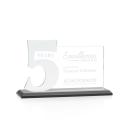 Hazelton Black Number Crystal Award