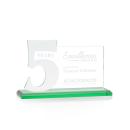 Hazelton Green Number Crystal Award
