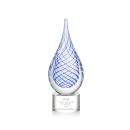 Kentwood Clear on Marvel Base Tear Drop Glass Award