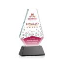 Kingsley Full Color Black on Newhaven Base Polygon Crystal Award
