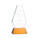 Kingsley Amber on Newhaven Base Polygon Crystal Award