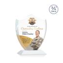 Scudo Shield Full Color White Unique Crystal Award