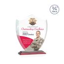 Scudo Shield Full Color Rosewood Unique Crystal Award