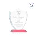 Scudo Shield Red Unique Crystal Award