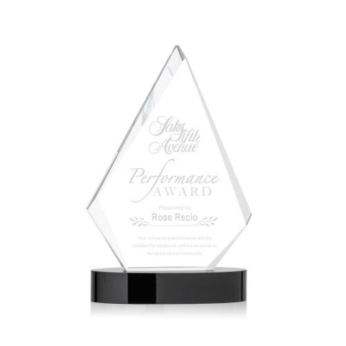 Awards and Trophies - Crystal Awards - Sarasota Black Diamond Crystal Award