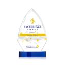 Idaho Full Color Blue Peaks Crystal Award