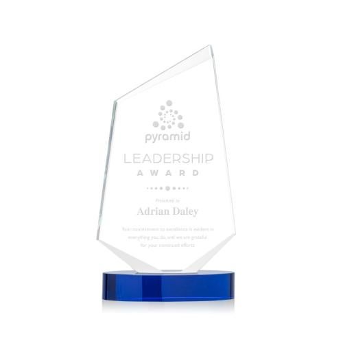 Awards and Trophies - Crystal Awards - Portland Blue Peaks Crystal Award
