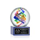 Galileo Blue on Hancock Base Globe Glass Award