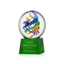 Galileo Green on Robson Base Globe Glass Award
