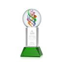 Galileo Green on Stowe Base Globe Glass Award