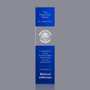 Araceli Tower 3D Blue Towers Crystal Award