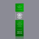 Araceli Tower 3D Green Towers Crystal Award