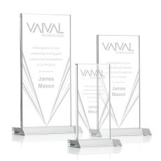 Seaford Liquid Clear Rectangle Crystal Award - Crystal Awards