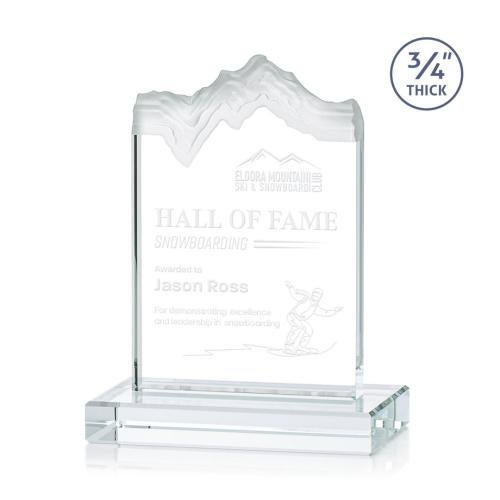 Awards and Trophies - Crystal Awards - Kilimanjaro Starfire Peaks Crystal Award