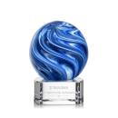 Naples Clear on Paragon Base Globe Glass Award