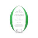Lincoln Green Tear Drop Crystal Award
