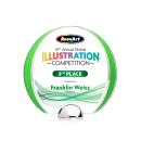 Stanton Full Color Green Circle Crystal Award
