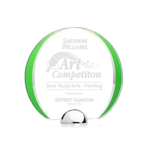 Awards and Trophies - Crystal Awards - Stanton Green Circle Crystal Award