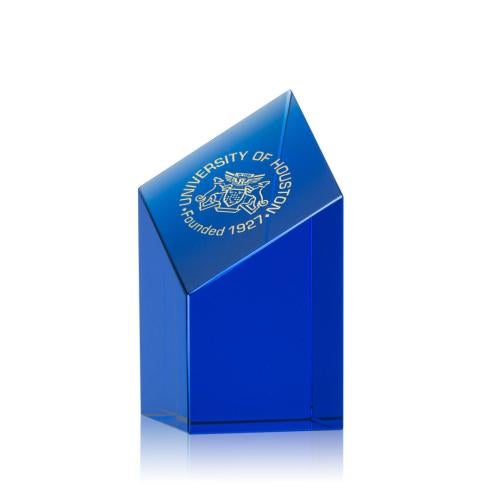 Awards and Trophies - Crystal Awards - Barone Blue Towers Crystal Award