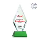 Richmond Full Color Green on Newhaven Diamond Crystal Award