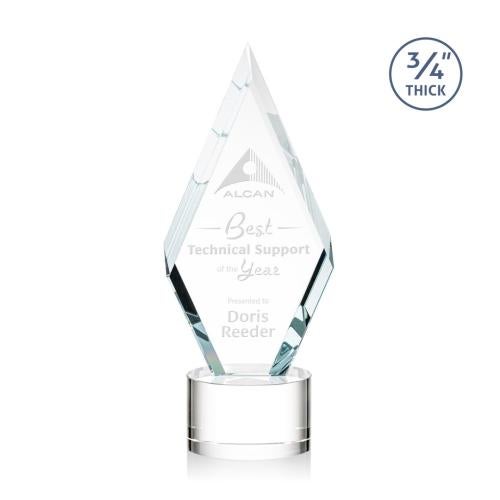 Awards and Trophies - Crystal Awards - Richmond Clear on Marvel Base Diamond Crystal Award