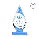Richmond Full Color Sky Blue Diamond Crystal Award