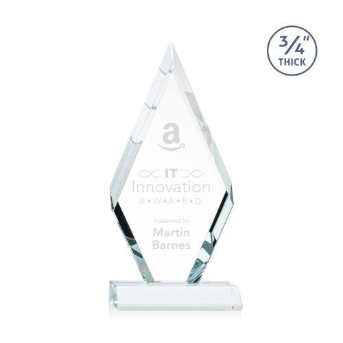 Awards and Trophies - Crystal Awards - Richmond Clear Diamond Crystal Award