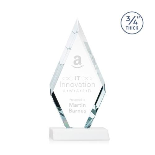 Awards and Trophies - Crystal Awards - Richmond White Diamond Crystal Award