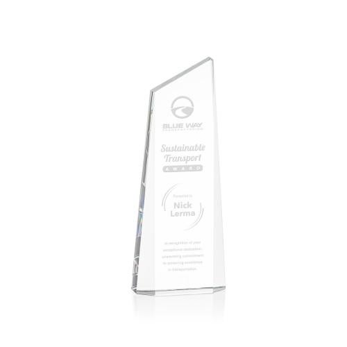 Awards and Trophies - Crystal Awards - Belmont Tower Peaks Crystal Award