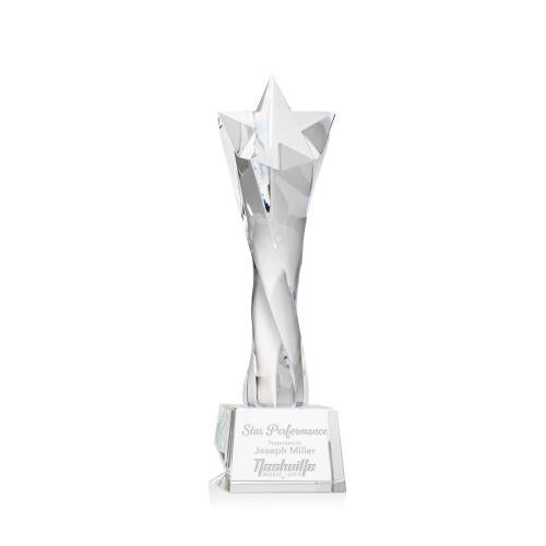 Awards and Trophies - Crystal Awards - Arlington Clear on Robson Base Star Crystal Award