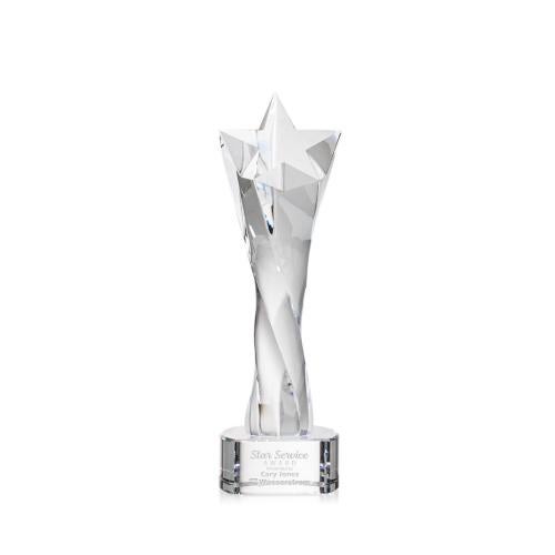 Awards and Trophies - Crystal Awards - Arlington Clear on Paragon Base Star Crystal Award