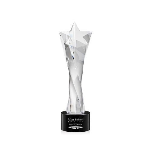 Awards and Trophies - Crystal Awards - Arlington Black on Marvel Base Star Crystal Award