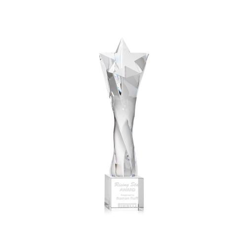 Awards and Trophies - Crystal Awards - Arlington Star on Granby Base Crystal Award