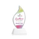 Odessy Vividprint&trade; White on Newhaven Flame Crystal Award