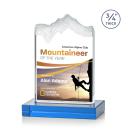 Kilimanjaro Full Color Sky Blue Peaks Crystal Award