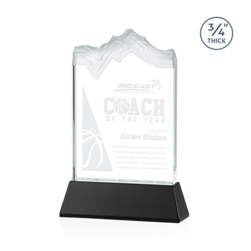 Awards and Trophies - Crystal Awards - Kilimanjaro Black on Newhaven Peaks Crystal Award