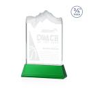 Kilimanjaro Green on Newhaven Peaks Crystal Award