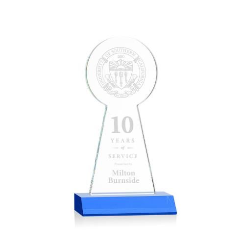 Awards and Trophies - Crystal Awards - Laidlaw Tower Sky Blue Towers Crystal Award