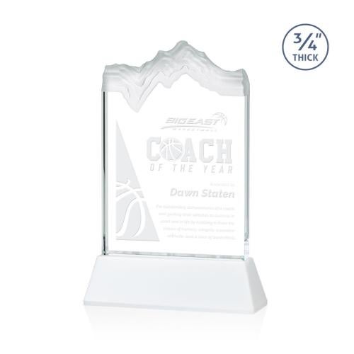 Awards and Trophies - Crystal Awards - Kilimanjaro White on Newhaven Peaks Crystal Award
