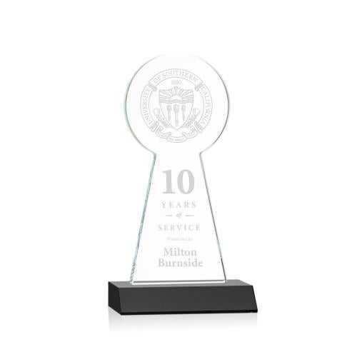 Awards and Trophies - Crystal Awards - Laidlaw Tower Black Towers Crystal Award