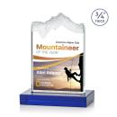 Kilimanjaro Full Color Blue Peaks Crystal Award