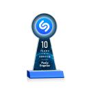 Laidlaw Full Color Sky Blue Towers Crystal Award