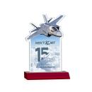 Top Gun Full Color Red Unique Crystal Award